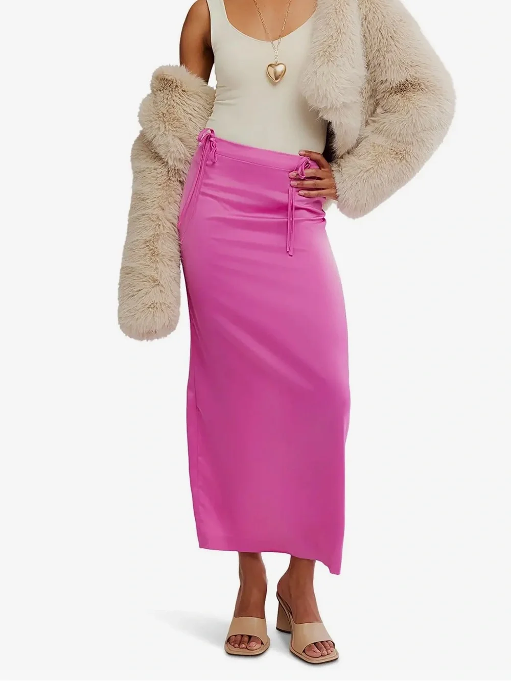 Free People sleek satin